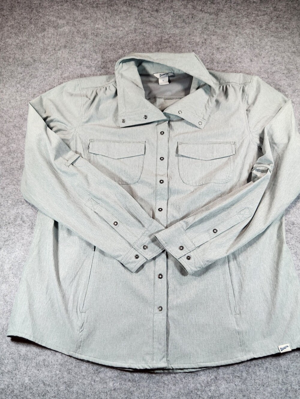 Duluth Trading Co Light Green Utility Jacket Xlarge